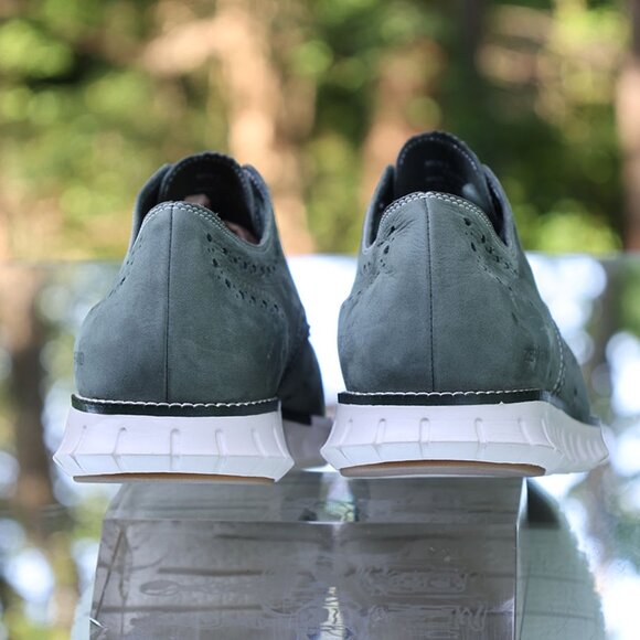 Cole Haan ZeroGrand Wingtip Oxford Pine Green - Picture 10 of 12